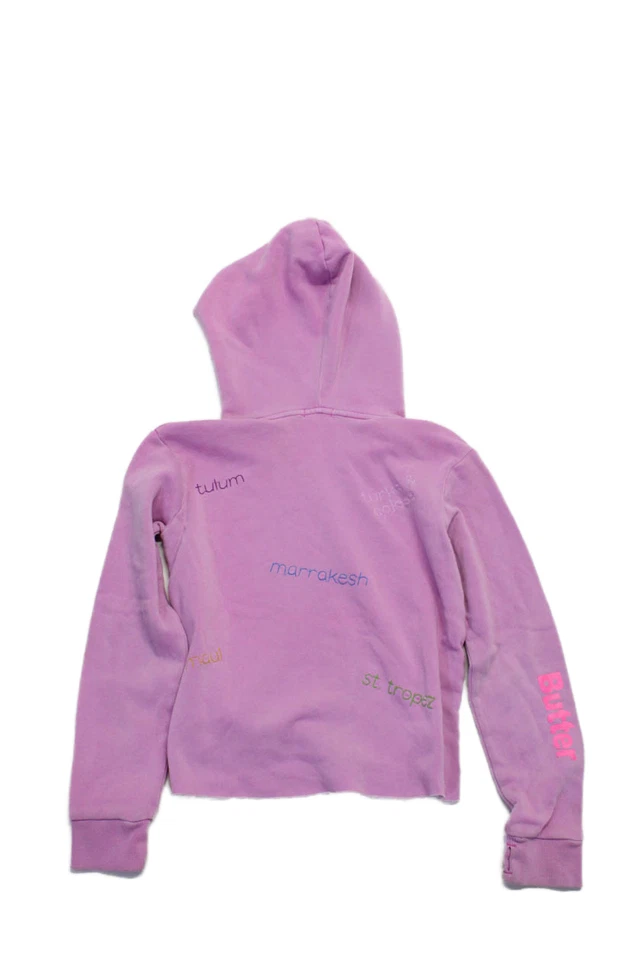 Sudadera con Capucha Butter Súper Suave Niños Niñas Mangas Largas Rosa Algodón Talla 14-16 Foto 2 de 4