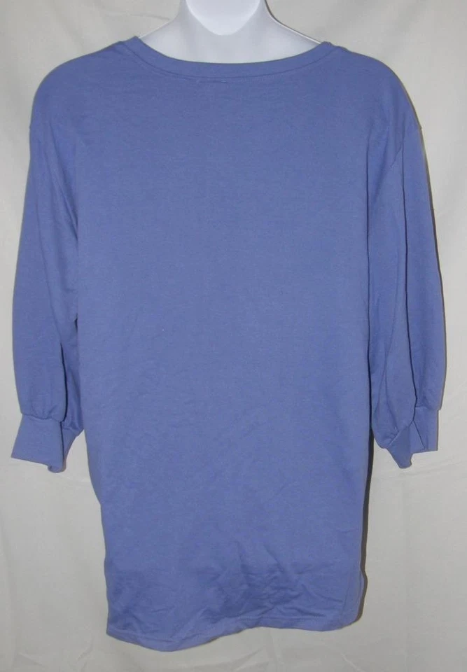 Moletom túnica leve ROAMANS roxo azulado plus size 18/20 bolsos laterais - Imagem 3 de 3