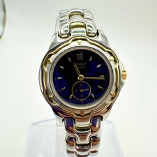 Seiko Lucent Quartz Womens Watch Navy Dial Caliber 7N080010 wrist 15cm