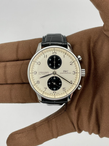 2003 IWC Portuguese Chronograph 41mm Stainless Steel IW371411