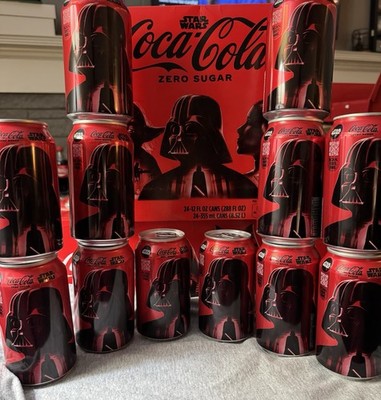 COCA COLA Lot of 12 ALL DARTH VADER Coke Zero Cans STAR WARS limited edition