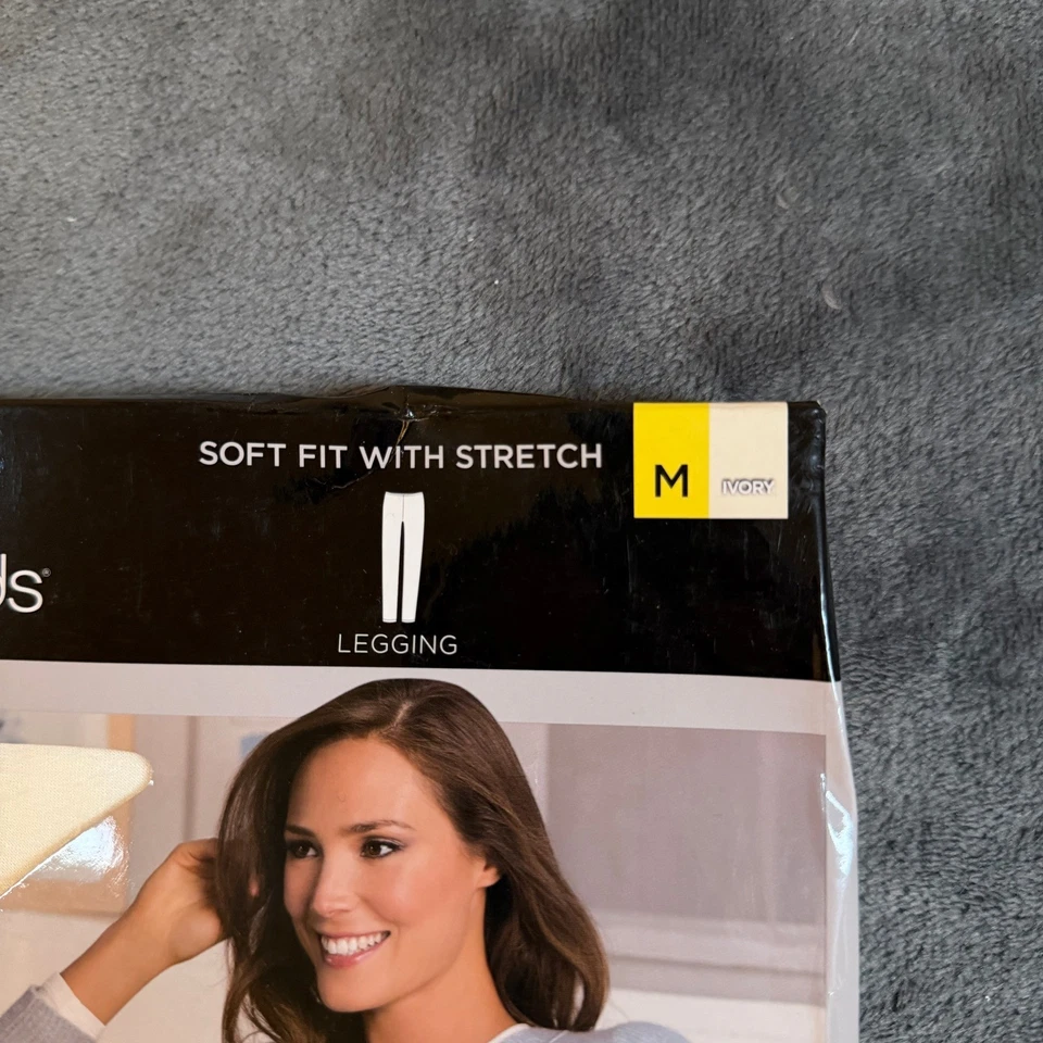 Cuddl Duds Cálidas Capas Leggings Para Mujer Mediano Marfil Calce Suave Elastizado Nuevo Foto 3 de 4
