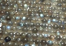 14" Strand LABRADORITE 4.5mm Round Beads FLASHY