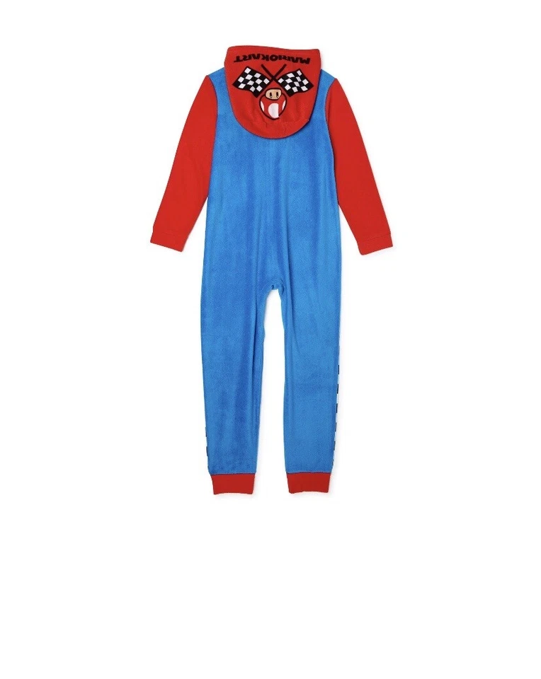 Super Mario Kart Pijama Una Pieza Traje Unión Sudadera con Capucha Disfraz Niños Talla 8 Nuevo con Etiquetas Foto 2 de 4
