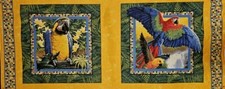 SPRINGS Fabric - WINGS OF PARADISE - Tropical Birds - 18" PANEL