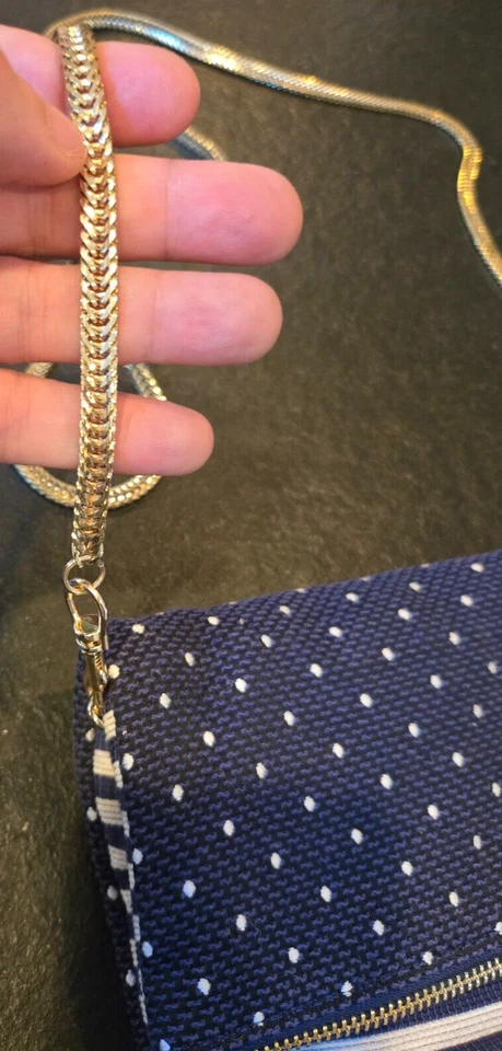 Bolso de mano bandolera plegable Deux Lux Elsa blanco marino Foto 3 de 4