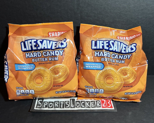(2) Life Savers Butter Rum Hard Candy Individually Wrapped Sharing Size 14.5oz⚡️