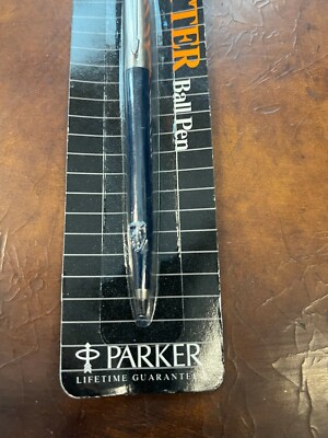 Vintage NAVY 90s PARKER JOTTER BLACK INK MEDIUM BALLPOINT PEN