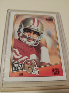 1988 topps jerry rice topps all pro, card #43 hof ebay 1988 topps jerry rice