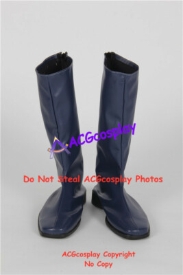 Mobile Suit Zeta Gundam The pilot Kamille Bidan cosplay boots shoes navy blue