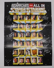 Kenny Omega Britt Baker Pentagon Adam Page +10 Signed 18x24 Poster Starrcast AEW