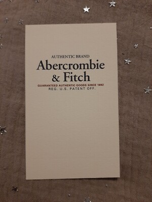 Perfume Card - Perfume Card. Abercrombie & fitch-