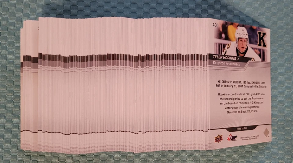 2023-24 Upper Deck CHL Hockey Singles (Pre-RC) SP Star Rookies PYC: 351 thru 400 - Image 2 of 2