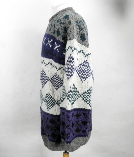 Jumper Tejido Grueso de Lana y Colección Rey Wear Ecuador Talla L Boho | eBay