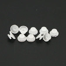 10/pack Dental Orthodontic Ceramic Clear Lingual Button Bondable Round Composite