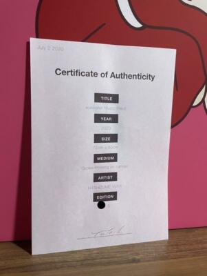 Yuya Hashizume Eyewater Music Red 2020 Canvas on Giclee Limited