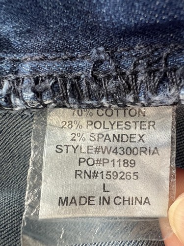 Salopette denim Y2K Wisteria Lane fondo a campana grande svasata elasticizzata sfilacciata nuova con etichette - Foto 9 di 11