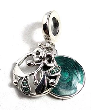 Authentic Pandora Charm, Christmas Mistletoe Dangle, #799229C01