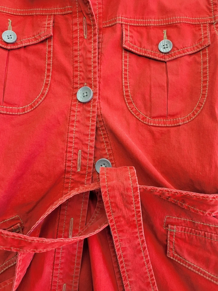 Christopher Blue Womens Jacket Small Red Military - Image 2 of 4