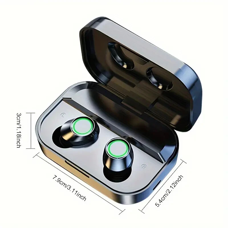 Triple-Screen Smart Wireless Earbuds Digital Display Running Headphone Bluetooth