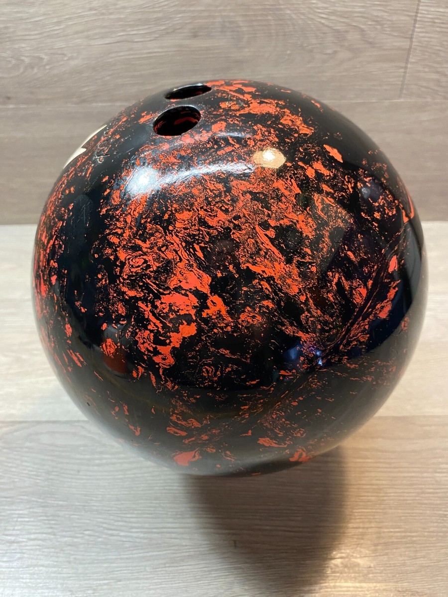 Retro 70s Brunswick Thunderball K3A733 Bowling Ball Red And