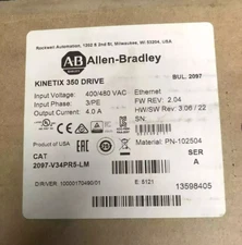 Surplus Sealed Allen-Bradley 2097-V34PR5-LM Kinetix 350 2.0kW Servo Drive