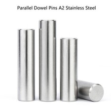 Ø 5mm-12mm Stainless Steel Metric Dowel Pins DIN 7, A2 Grade, Various Lengths