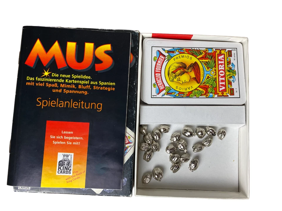 MUS Kartenspiel Mimik Bluff Strategie Spannung King Cards Retro Vintage Spiel - Bild 2 von 4