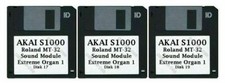 Akai S1000 Floppy Disks Roland MT-32 Sound Module Extreme Organ 1 17, 18, & 19