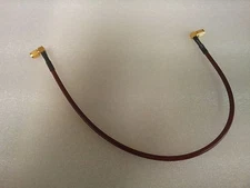 Huber & Suhner Sucoform 141 SMA Male/Male, Rt. Angle, Microwave Cable, 15",  New