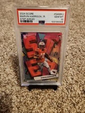 2024 Panini Score Marvin Harrison Jr RC Step Ahead PSA 10 Gem Mint #SA-MHJ