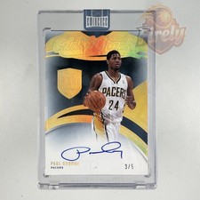 2014-25 Panini Eminence Gilded Graphs Auto Paul George /5 #GG-PGE