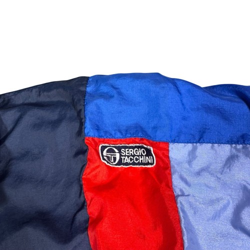 Vintage Sergio Tacchini Jacket Men's 46 (US) 56(IT) Track Windbreaker Zip 80s - Picture 6 of 10