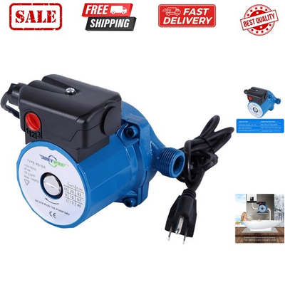 #ad #ad 110V 4#x27;#x27; Domestic Hot Water Circulation Pump 3 Speed Hot Water Recirculating... $87.38