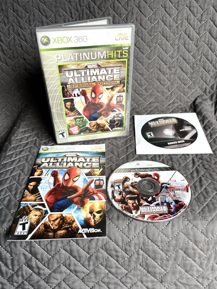 Marvel: Ultimate Alliance Microsoft Xbox 360 Video Games for sale