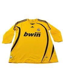 CAMISETA DE FUTBOL DEL PORTERO REAL MADRID 2008 2009 M #1 CASILLAS