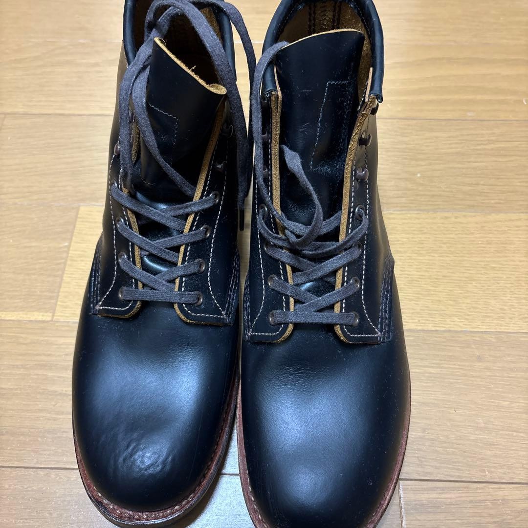 Red Wing Beckman Flatbox Work Boots 9060 Men's 10.5 D Black Leather Plain Toe image 10