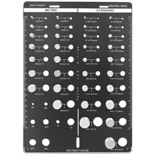 42 Thread Checker - Nut and Bolt Thread Checker Standard and Metric Bolt Size