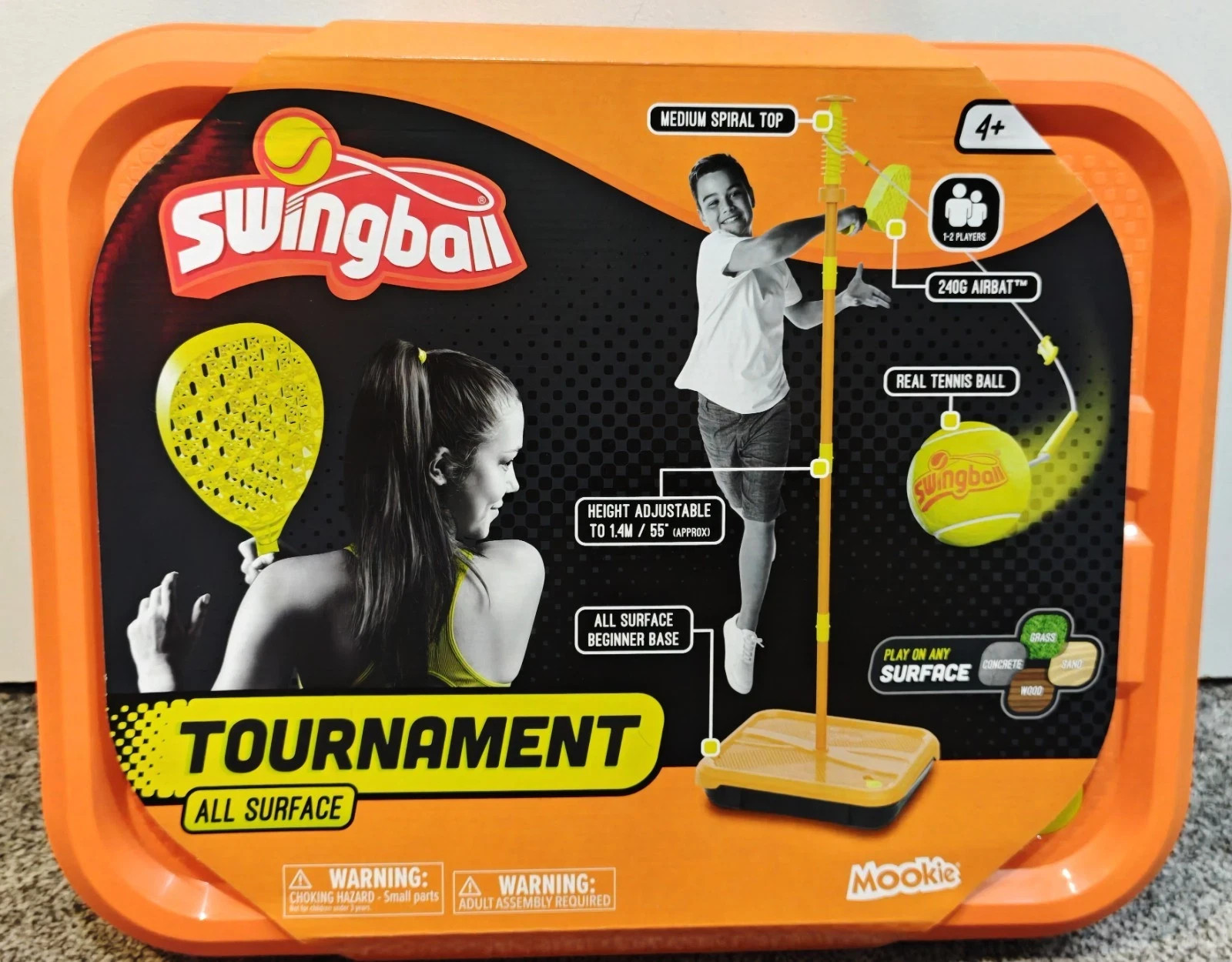 Swingball Tournament All Surface Swing Ball Tennis Garden Game Outdoor Mookie BN