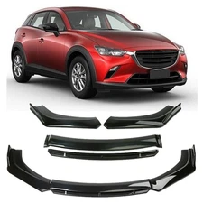 For Mazda 2 3 5 6 CX-3 CX5 Car Front Bumper Lip Chin Splitter Spoiler Body Kit