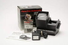 Panavue Auto 2x2 Lighted slide viewer for 36 stacked 35mm slides, Mint w/AC adap