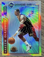 1996-97 Topps - Mystery Finest Hakeem Olajuwon #M19 Bordered Refractor