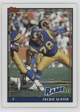 1991 Topps Jackie Slater #526 HOF 18d9