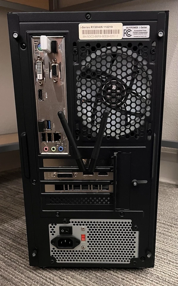 iBuyPower I-Series R138I405 Gaming PC - Intel Core I3 - 112 GB SSD - 8GB RAM - Image 4 of 4