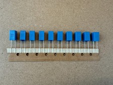 10 New 3.3 uF 50V TDK Film Capacitors MKT for Stereo Rebuilds 5mm Pitch (Qty)