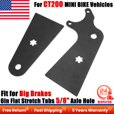 Para CT200 MINI BICICLETA Frenos Grandes 6 pulgadas Pestañas Estirables Planas 5/8" Eje Agujero Eje Soporte