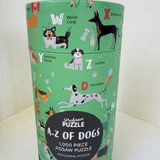 Professor Puzzle A-Z of Dogs 1000 Piece Jigsaw Puzzle Poster, new unopened