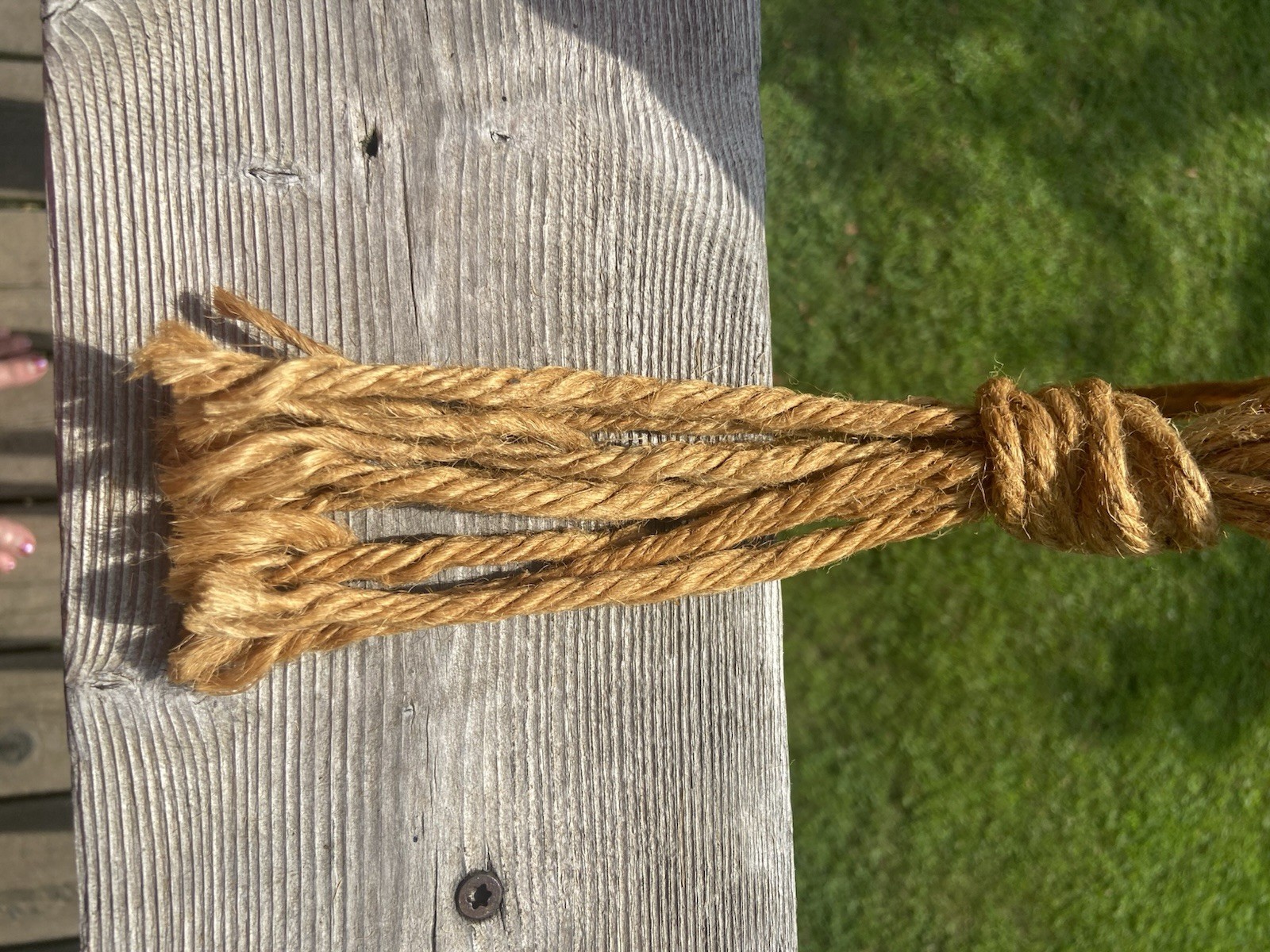 Lot Of 2 Macrame Plant Hangers 39 In Binder Twine Boho Vintage