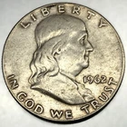 1962-D Franklin Silver Half Dollar 50c 90% Silver Coin - 2553