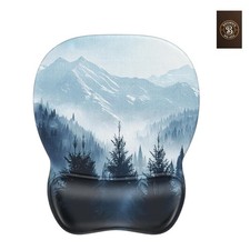 Ergonomic Mouse Pad with Gel Wrist Rest, Smooth Wrist Support Surface, Non-Sl...